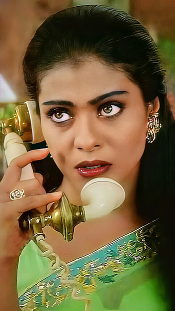 Kajol, bollywood actress, vintage HD phone wallpaper