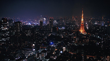 Preview tokyo, japan, city, night, lights HD wallpaper