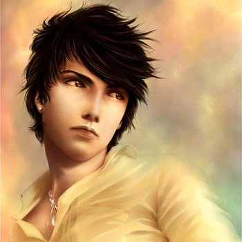 Minh, style, digital art, boy, cg, face, smart, hair, eye, look, handsome HD wallpaper