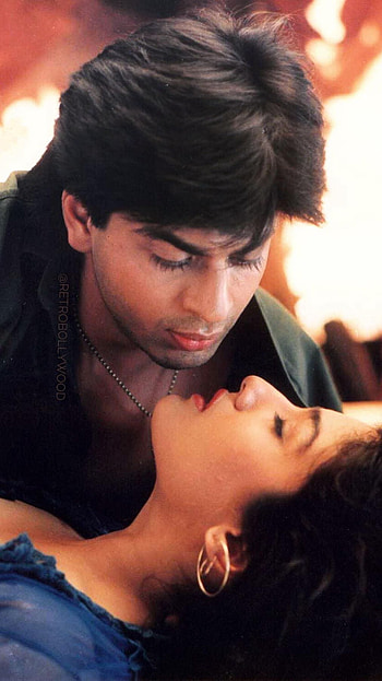 Zamana deewana, srk, raveena tandon, 1995 HD phone wallpaper