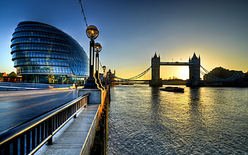 City Hall, Tower Bridge HD wallpaper
