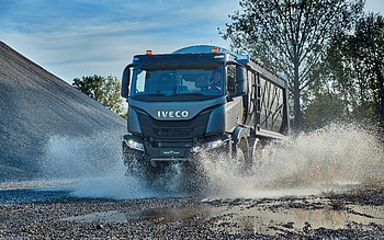 2022, Iveco T-Way, , mining truck, new gray T-Way, new trucks, Dump Truck, T-Way, Iveco HD wallpaper
