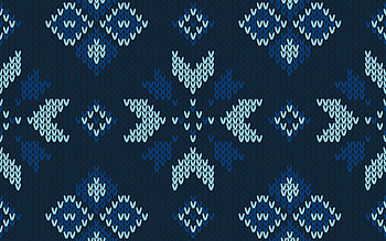 Texture, fabric, winter, blue, snowflake, iarna, pattern HD wallpaper
