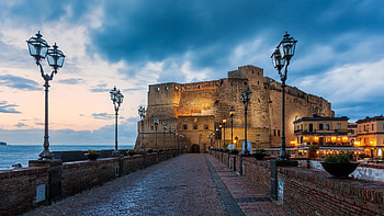 Castel dell'Ovo, Naples (Italy) HD wallpaper