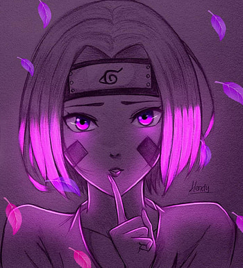 Rin obito Naruto anime, magenta, lip HD phone wallpaper