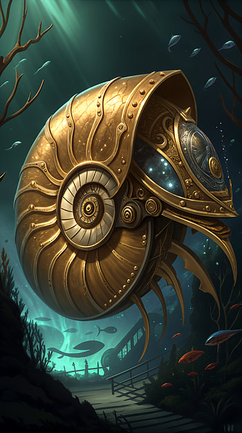 Abyssal Voyage: Enchanting , steampunk, underwater, fantasy, aquarium HD phone wallpaper
