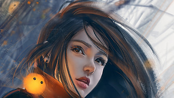 grapher Girl Portrait Artistic , artist, artwork, digital-art, artstation HD wallpaper
