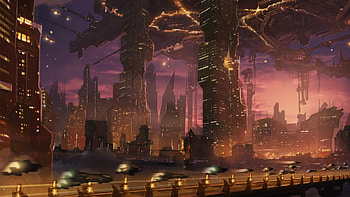 City, Sci Fi HD wallpaper