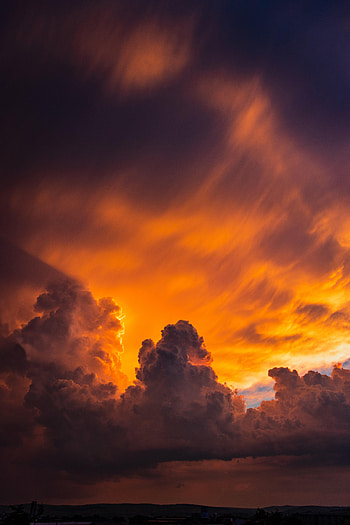 Nature, Sunset, Sky, Clouds, Grisont, Grizont HD phone wallpaper