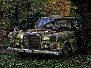 forgotten, retro, old, cars, mercedes HD wallpaper