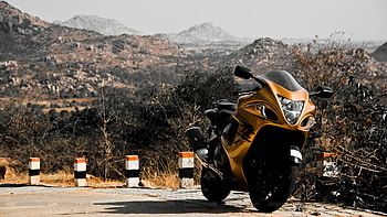 Suzuki Hayabusa, GSX1300R superbike, Muscle on wheels, adrenaline HD wallpaper