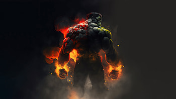 Hulk Molten, hulk, superheroes, artist, artwork, digital-art HD wallpaper