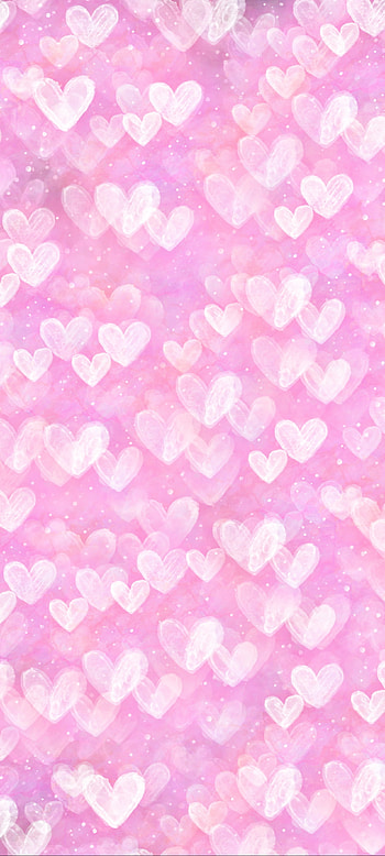 Pink hearts, heart HD phone wallpaper
