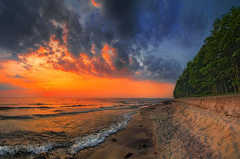 Sunset Beach, beautiful, , sunset, beach HD wallpaper