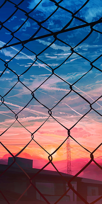 Chainlink Dusk — Anime Sky , Anime, sky, Sky Anime HD phone wallpaper
