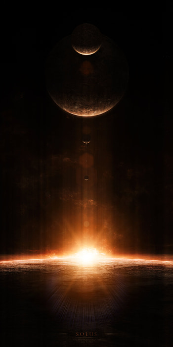 Planets, Universe, Shining, Glare, Flash HD phone wallpaper