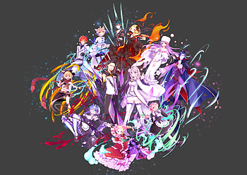 Rem (Re:zero), Priscilla Barielle, Anime, Re:zero Starting Life In Another World, Anastasia Hoshin, Beatrice (Re:zero), Crusch Karsten, Emilia (Re:zero), Felix Argyle, Felt (Re:zero), Pack (Re:zero), Ram (Re:zero), Reinhard Van Astrea, Roswaal L Mathers, Subaru Natsuki HD wallpaper