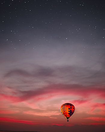 Sunset, Sky, Clouds, Miscellanea, Miscellaneous, Flight, Balloon HD phone wallpaper