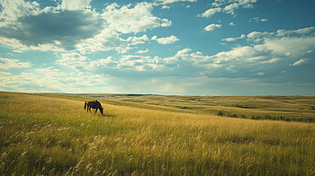 North America, landscape, horse HD wallpaper