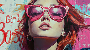 Empowered Elegance: for the Strong Woman, woman, girl boss, fashion, sunglasses, portrait HD wallpaper