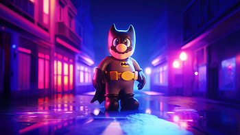 BatMario, batman, mario, superheroes, artwork, digital-art, artist, behance HD wallpaper