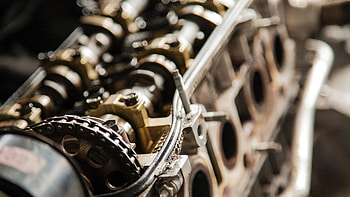 Vintage mechanical machine, Metal engine block, Gears and cogs, Industrial beauty HD wallpaper