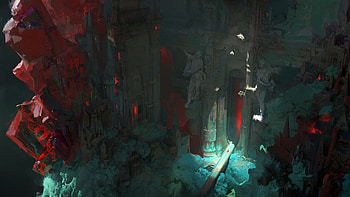 fantasy, temple HD wallpaper