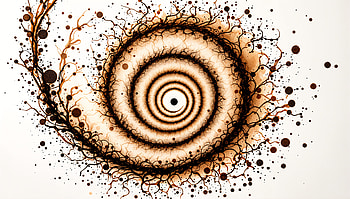 Fibonacci Spiral Ultra – Elegant Mathematical Art, fibonacci spiral, spiral, Abstract, pattern, ink HD wallpaper