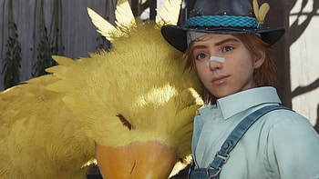 Final Fantasy VII Rebirth - Chocobo and Character Moment, video game, Final Fantasy VII Rebirth HD wallpaper