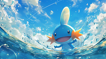 Mudkip Anime - Vibrant Pokémon Background, Anime, Pokemon, Mudkip (Pokémon) HD wallpaper