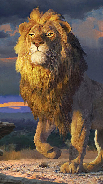 Best Lion King, Beautiful Painting HD phone wallpaper