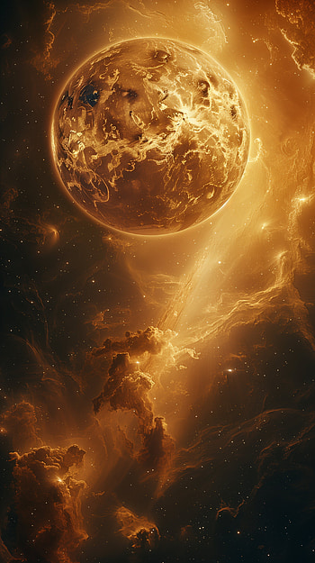 Glowing Venus Space Art - Mobile HD phone wallpaper