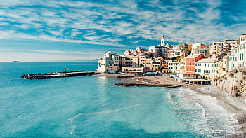 Coastal Italy, Tyrrhenian Sea, Sky and clouds, Travel inspiration HD wallpaper