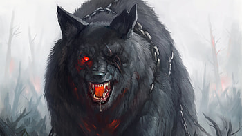 Fantasy wolf , Mythical creature, Otherworldly realm, Epic adventure HD wallpaper