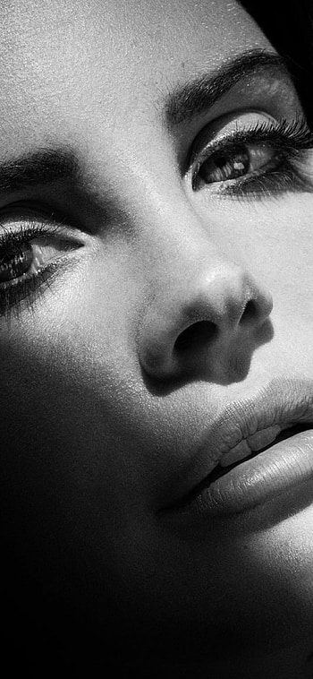 Lana Del Rey in monochrome, , , Striking HD phone wallpaper