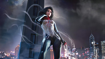 Silk Swings Into Action, silk, superheroes, artwork, digital-art HD wallpaper