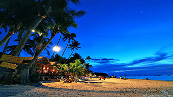 night beach - HD wallpaper