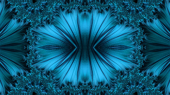 Trippy Psychedelic Fractal, trippy, psychedelic, aesthetic, blue, Abstract, fractal, abstract blue HD wallpaper