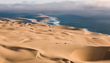 Amazing Nature, sea, desert, sand, ocean HD wallpaper
