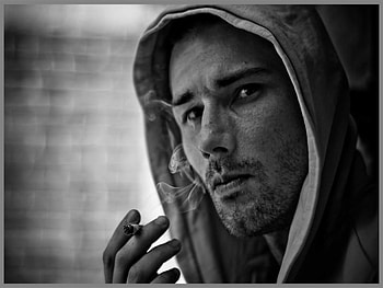 How Do I Tell Her, black and white, love, smoke, face, leave HD wallpaper