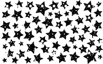 Artistic Stars, white, black, art, black and white, vector, stars, artistic HD wallpaper