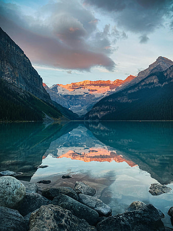 Landscape, Nature, Stones, Rocks, Lake, Slope HD phone wallpaper