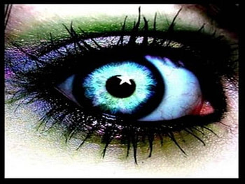 Starry Eye, makeup, eye, star in eye, art HD wallpaper