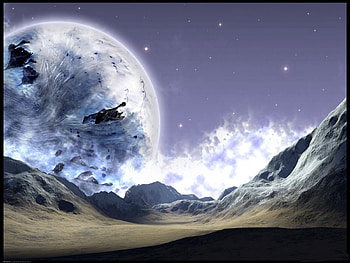Universe, Surface, Planet, Cold, Permafrost, Frozen Earth HD wallpaper