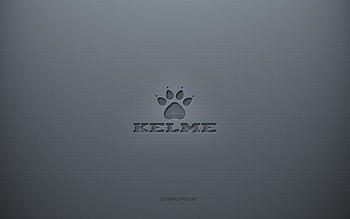Kelme logo, gray creative background, Kelme emblem, gray paper texture, Kelme, gray background, Kelme 3d logo HD wallpaper