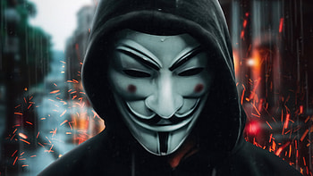 Anonymus Guy Closeup , anonymus, mask, artist, artwork, digital-art HD wallpaper