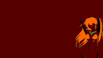 Asuka langley soryu neon genesis evangelion simple background . HD wallpaper