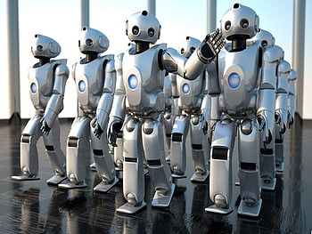 Individualism. . . .What A Concept, robots, science, 3d, fantasy, abstract, cg, tecnology, funny, robotics HD wallpaper