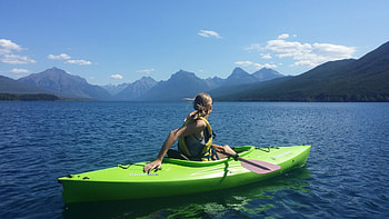Mountain background, Paddle pursuits, Kayaking, Kayak HD wallpaper