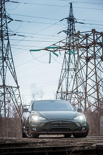 Cars, Lights, Front View, Headlights, Tesla, Tesla Model S HD phone wallpaper